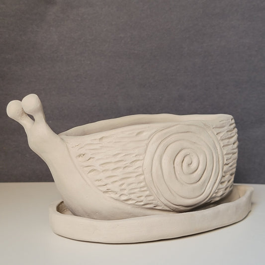 WS - Handbuilt Snail Planters 3/29